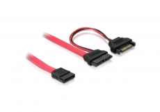 Delock SATA Slimline 13pin > SATA 7 Pin + SATA Power Kabel Adapter