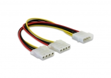 Delock Stromversorgung Y-Kabel > 2x 4pin Molex Adapter
